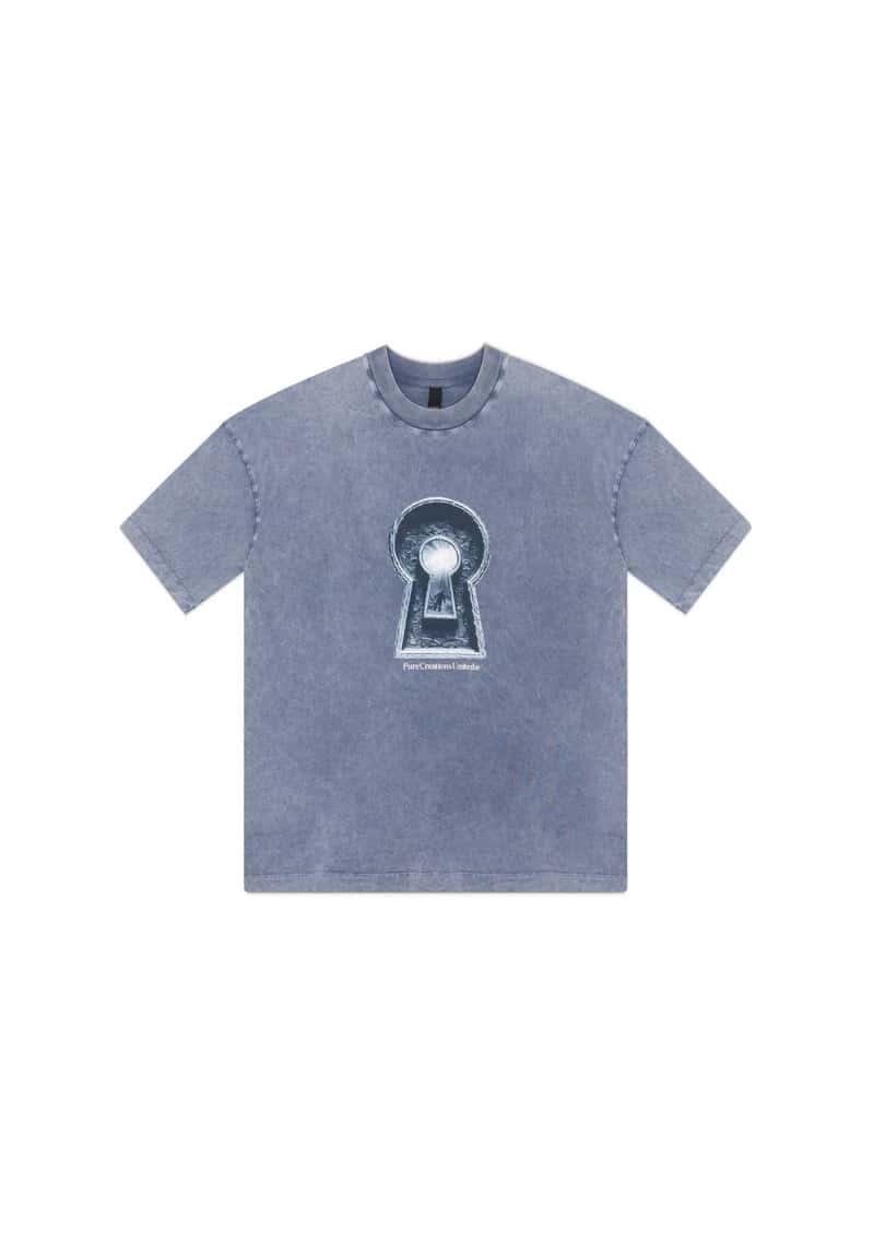 Dopamine blue keyhole t-shirt