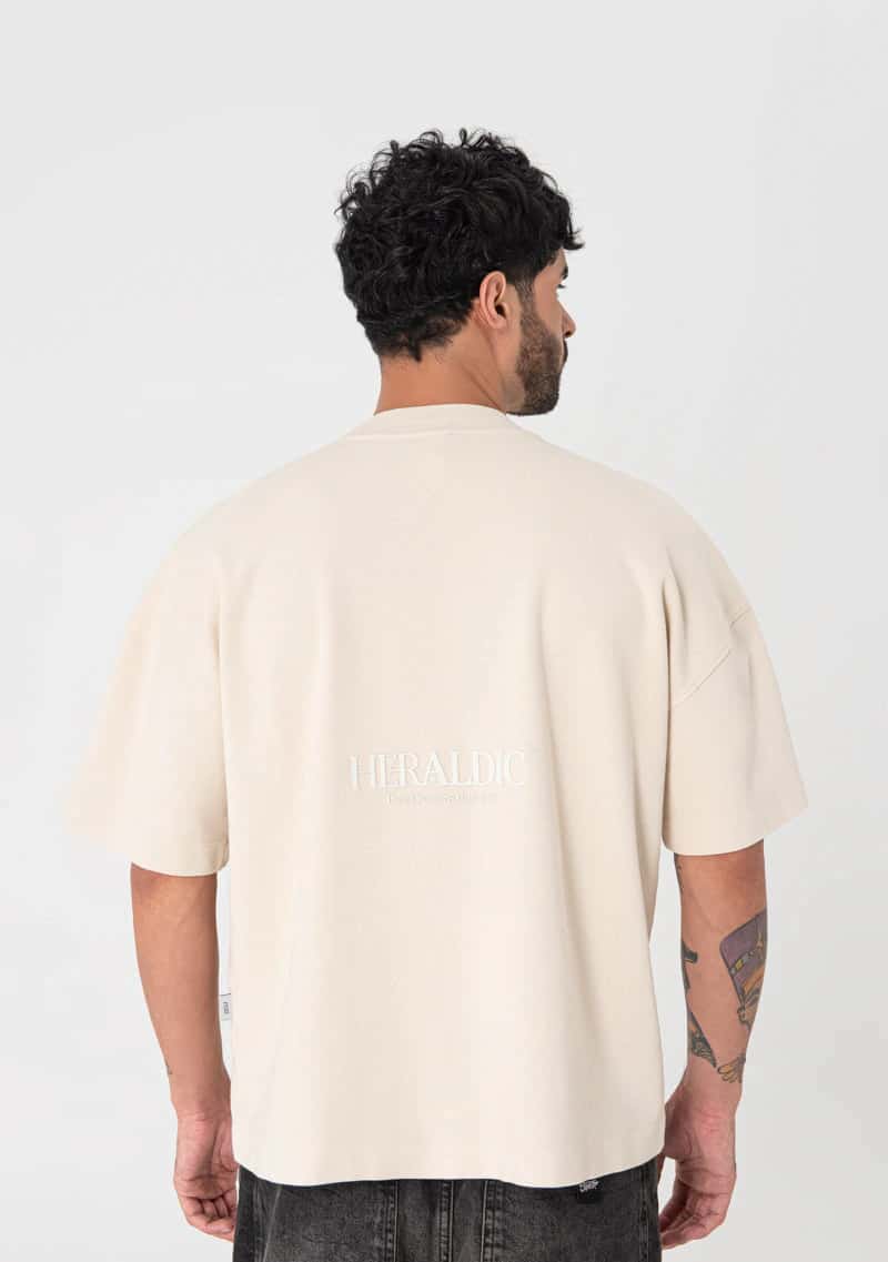 Heraldic Cream Rood T-shirt - miniatura 3