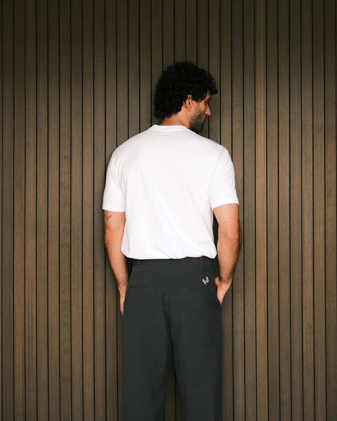 B WHITE TAPE T-SHIRT - miniatura 2