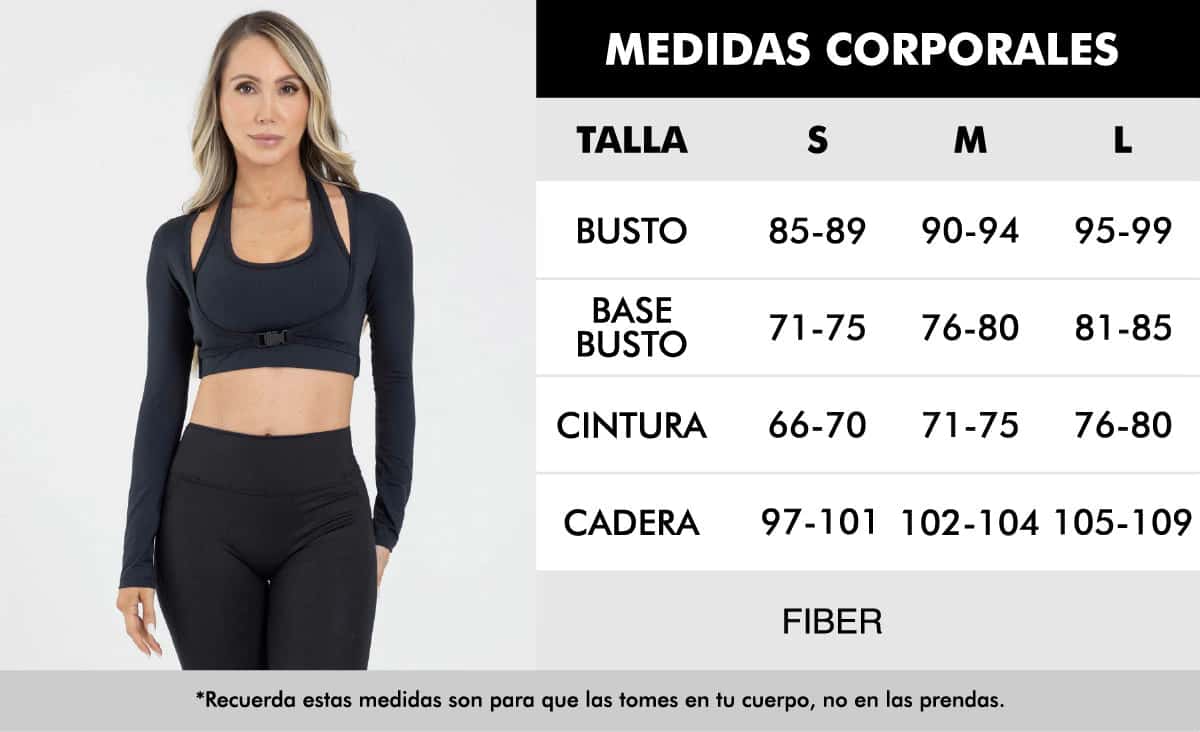 Top manga larga blanco FIBER fluir Tone