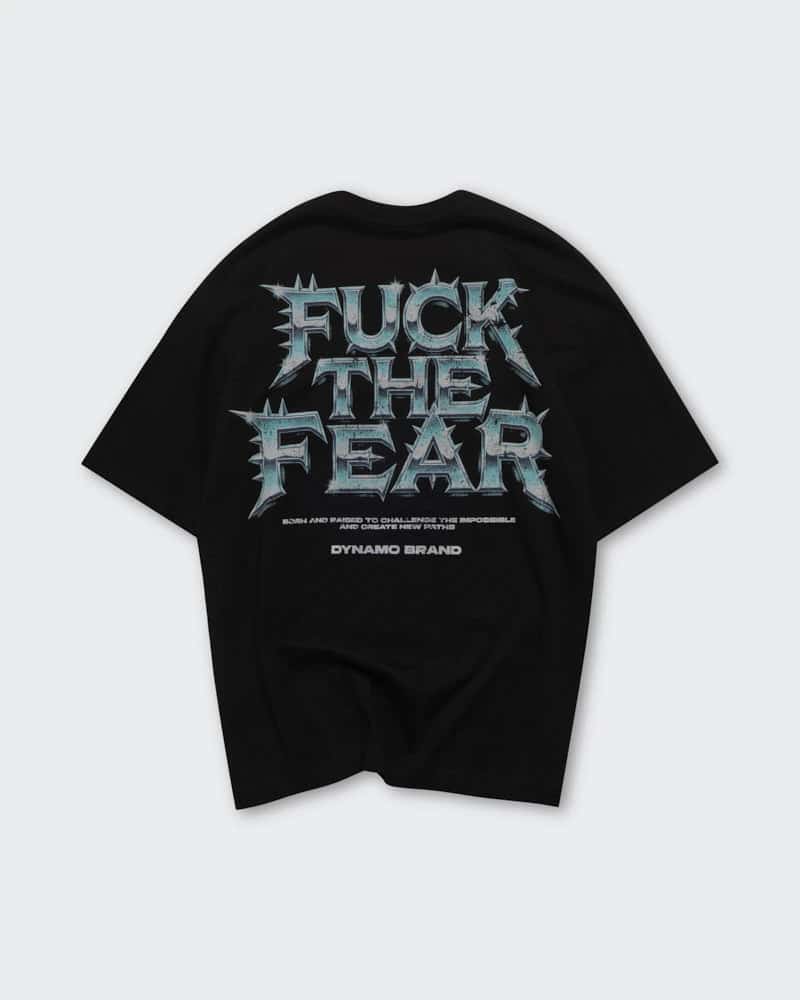 Camiseta Negra Oversize Fearless - miniatura 5