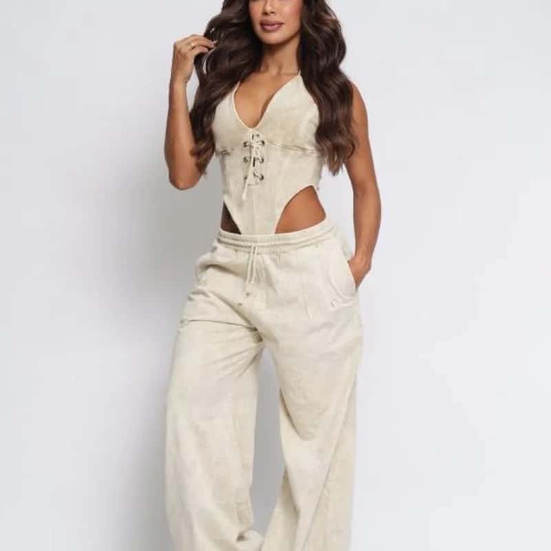 SET CON BODY CORDON NUDE - miniatura 3