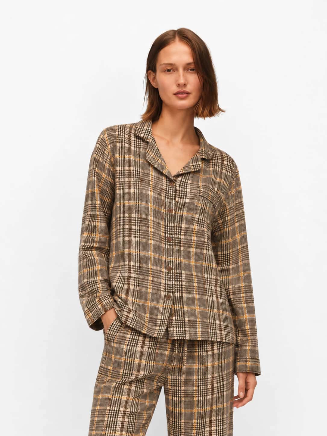 Set Pantalon Amsterdam Vintage Sand Plaid