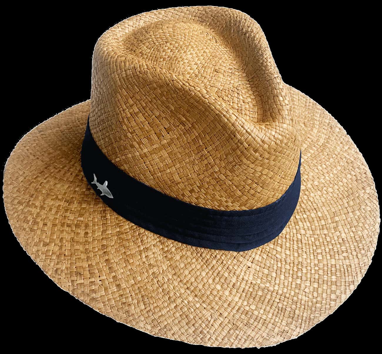 SOMBRERO OSCURO CINTA DELGADA AZUL