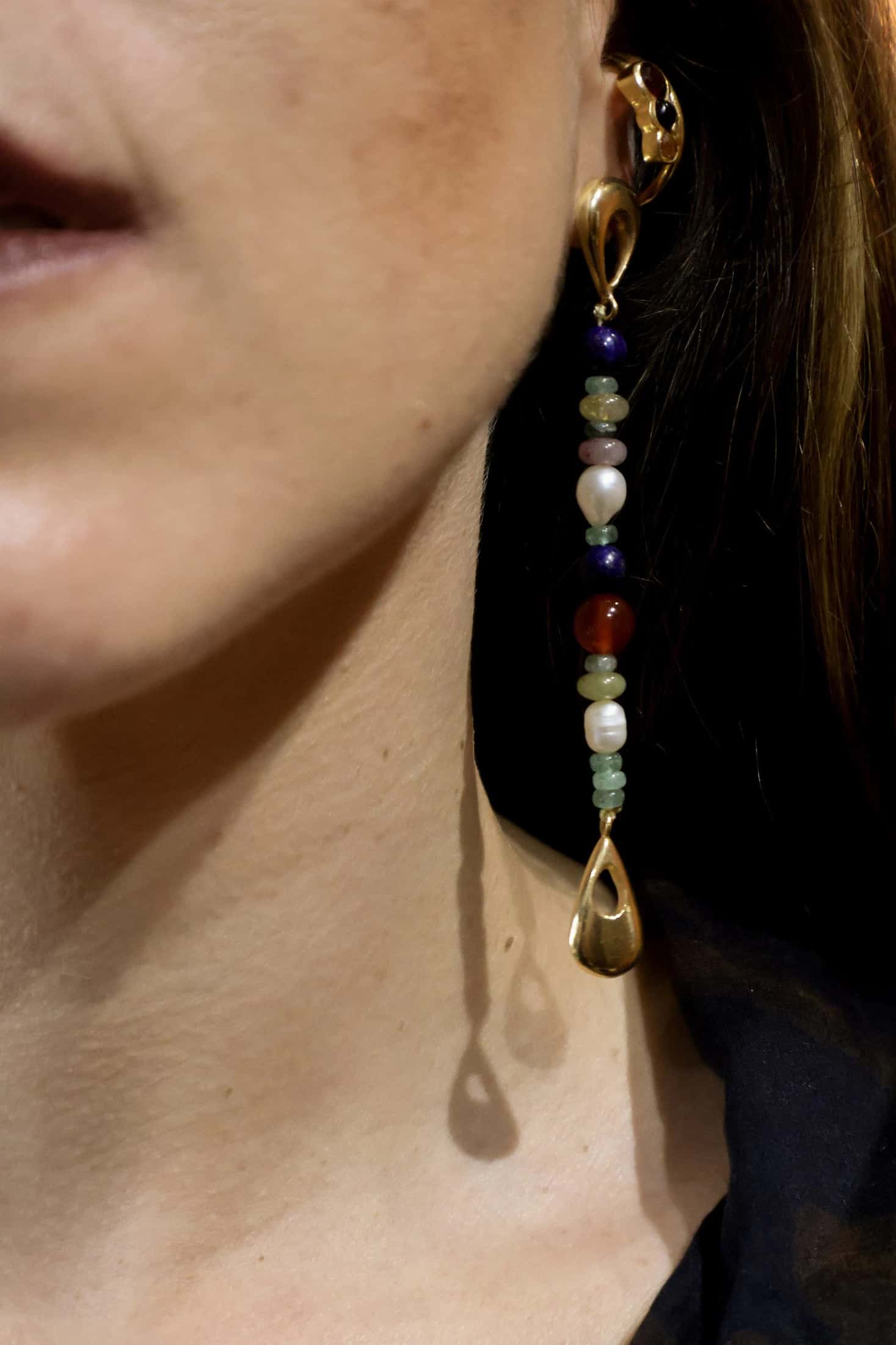 Milpa Earrings Gold - miniatura 1