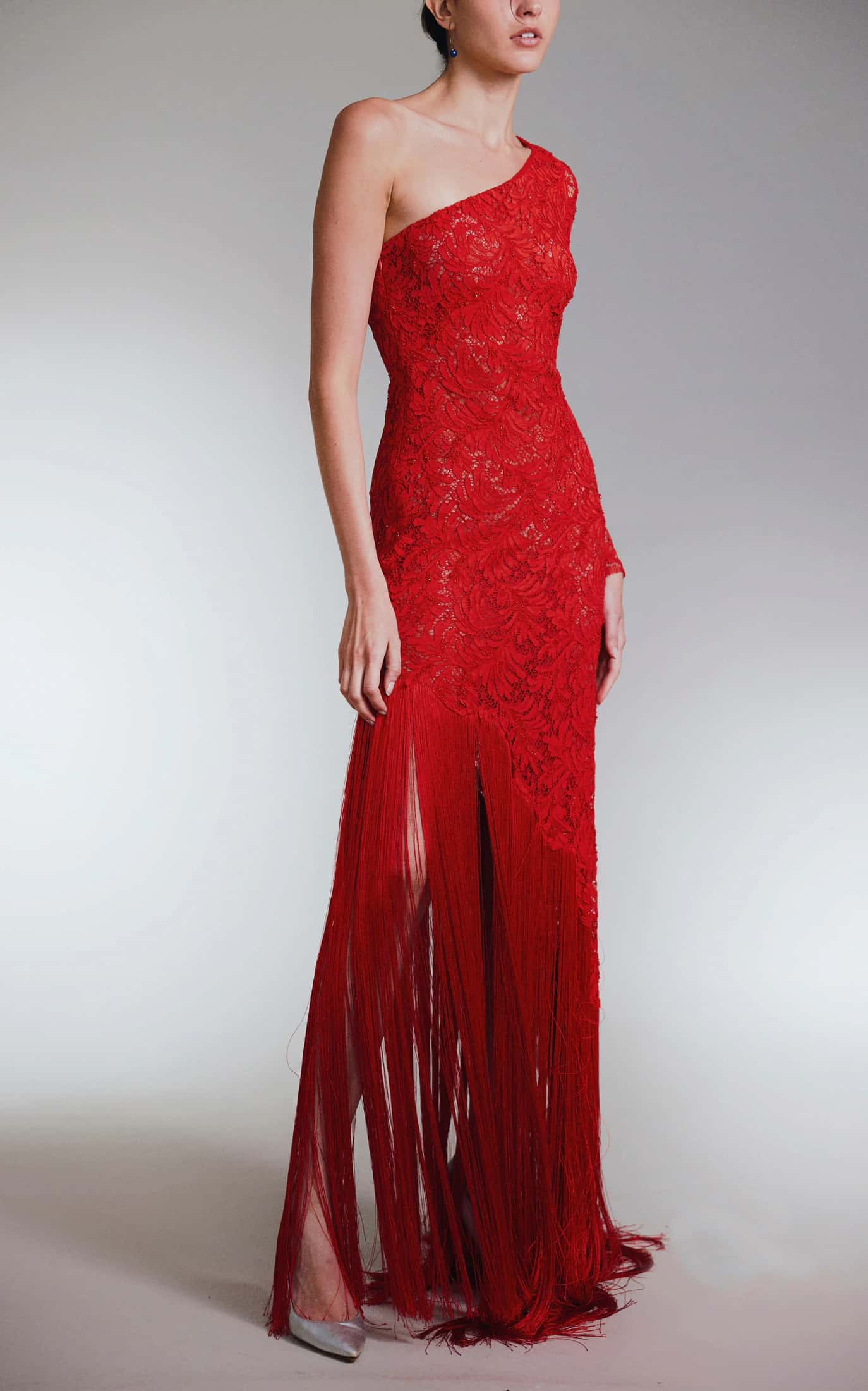 Scarlet Fringe Maxi Dress - miniatura 1