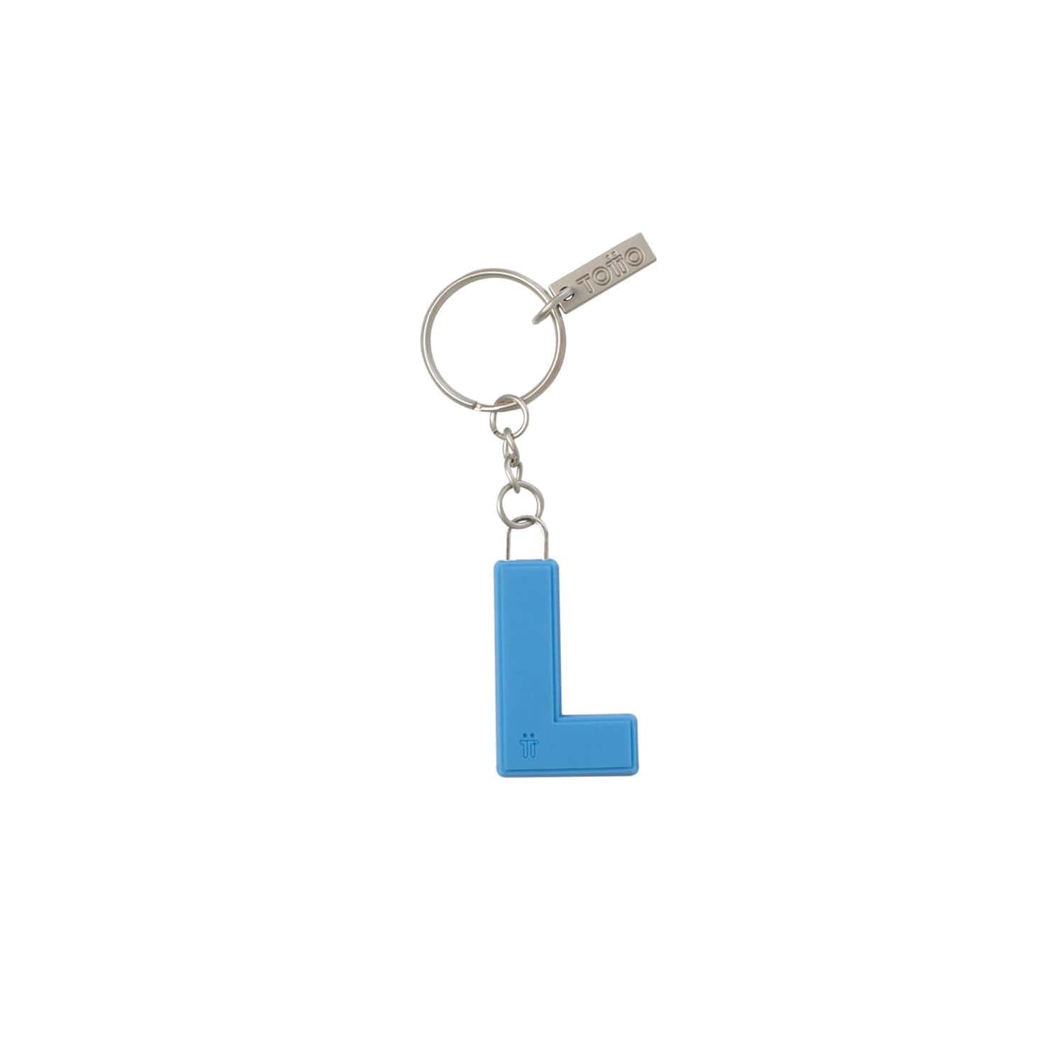 Llavero de Goma Abc color Azul