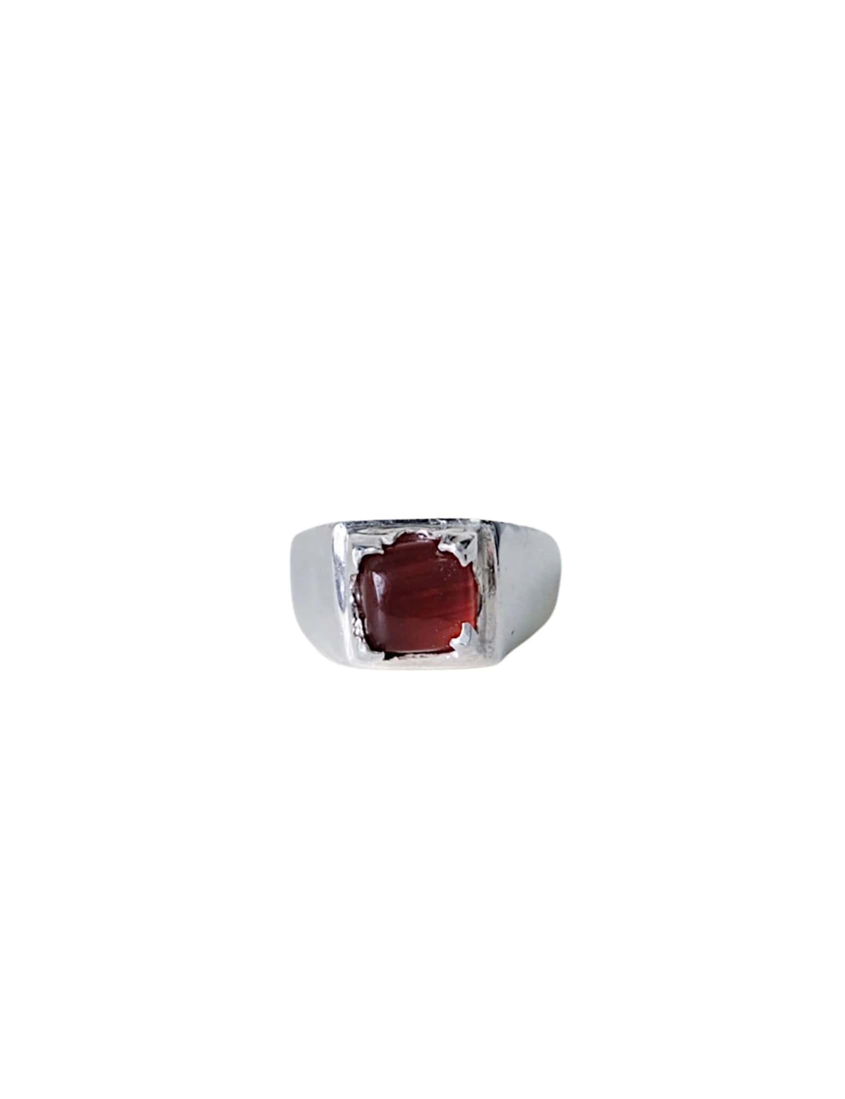 Anillo Punto Cadeneta Cornalina