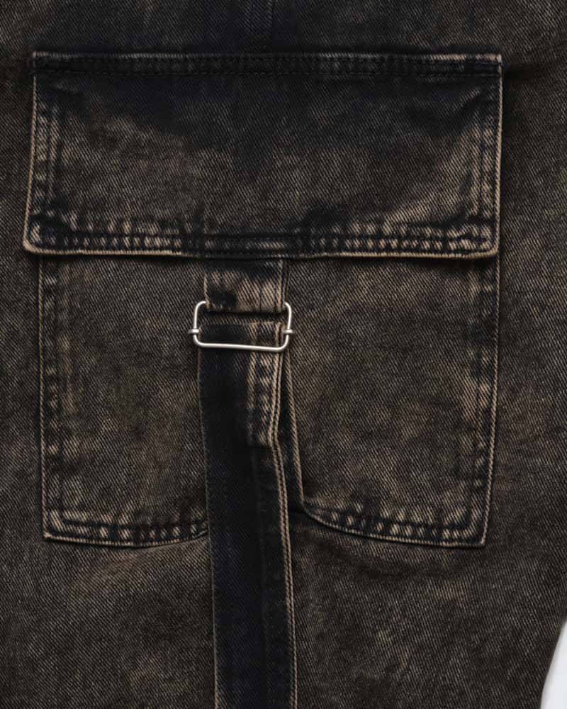 Jeans Baggy Cargo Acid Wash - miniatura 7