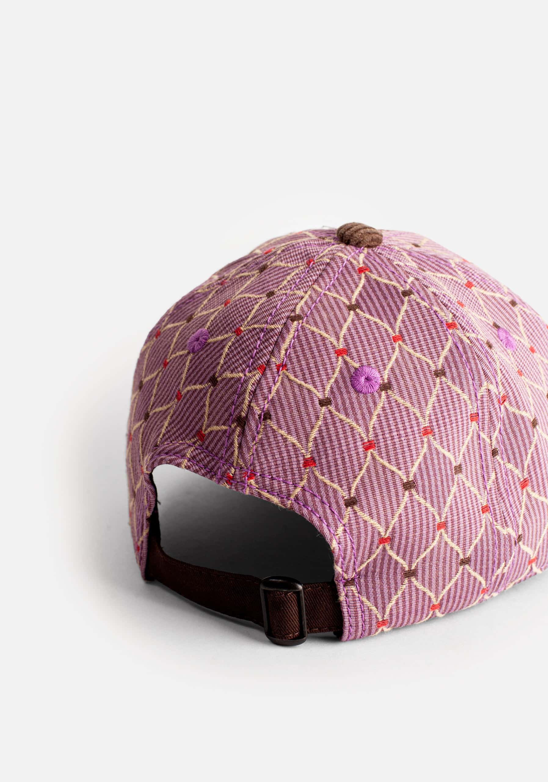 Gorra Jetter Rombos Lila - Café - miniatura 3