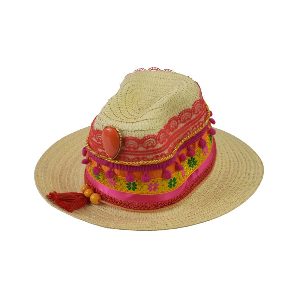 Straw Hat with Tassel