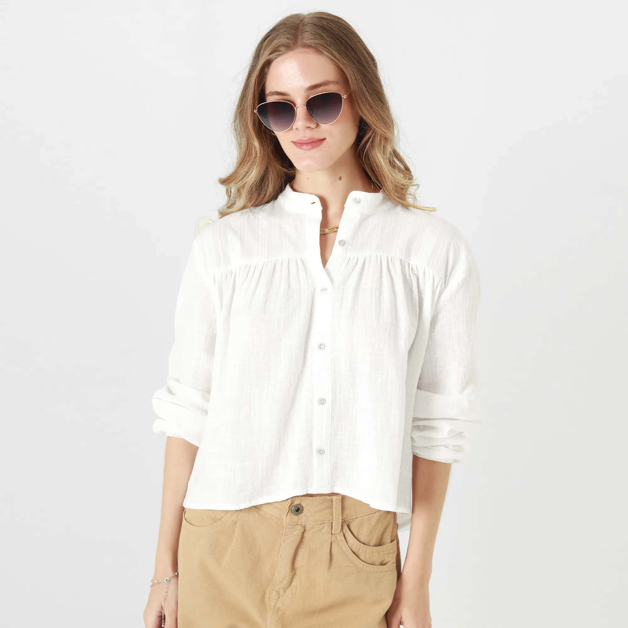 Blusa Cuello Neru Manga Larga