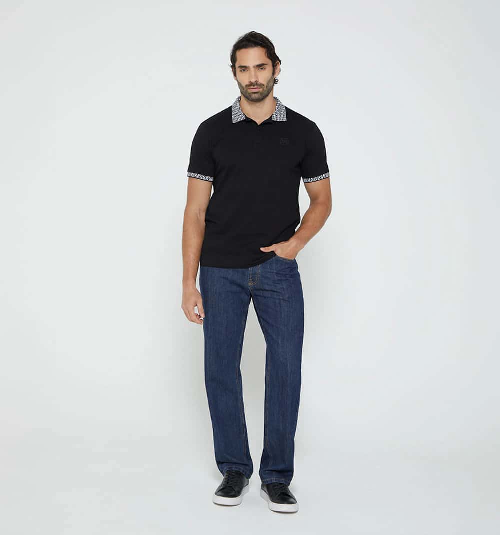 Polo para hombre con diseño cuello