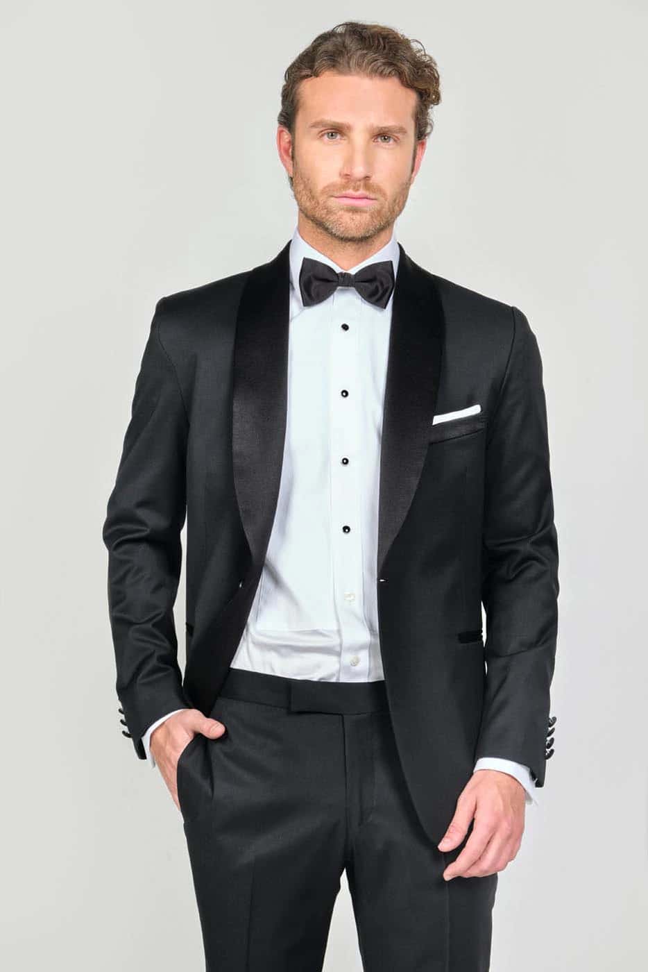 Traje Formal Sobre Medida Paño Tropical Negro