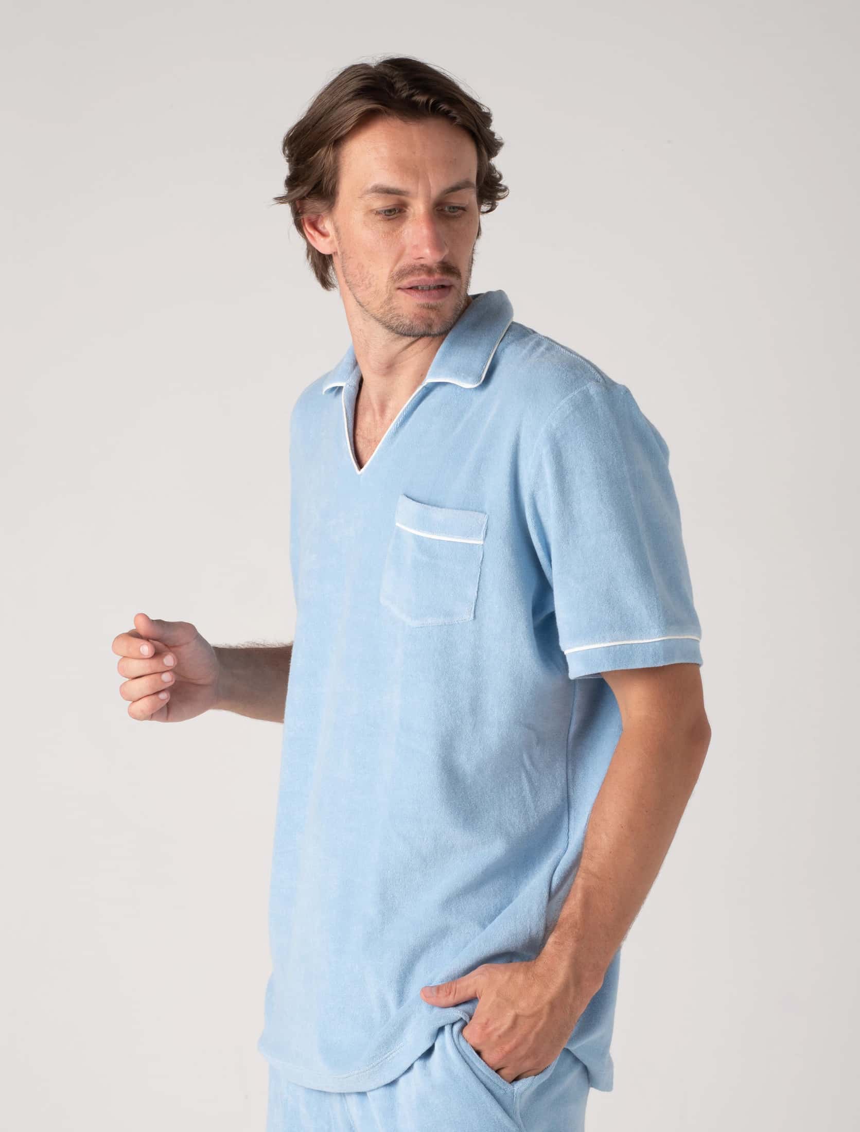 Sicilia Blue Riviera Toweling - miniatura 2