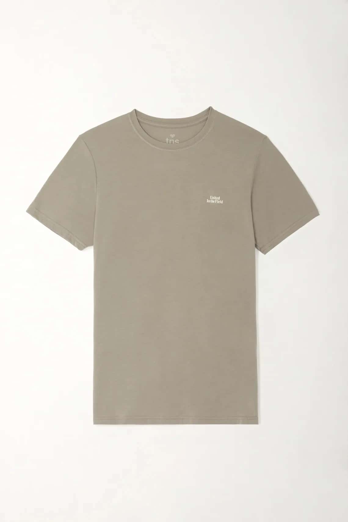 Camiseta estampada con textura ligera para hombre