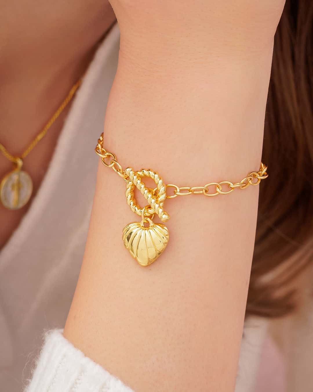 Pulsera Broche Corazón