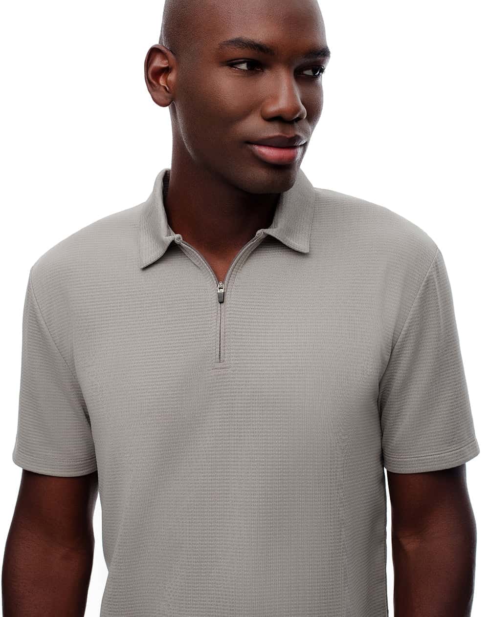 Polo deportiva secado rápido taupe hombre