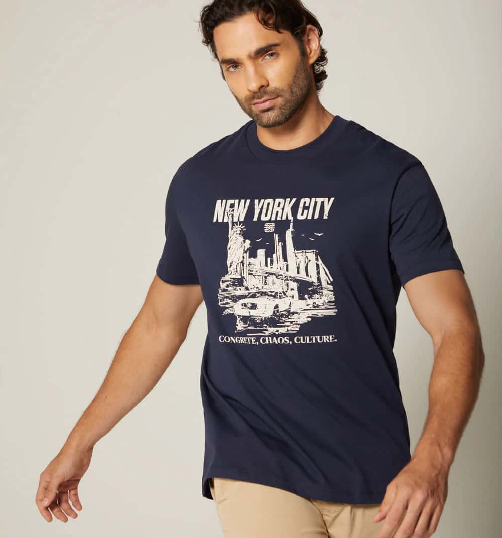 Camiseta para hombre estampada