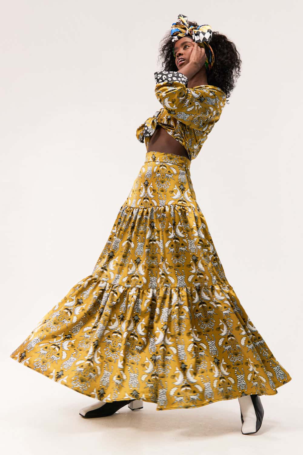 Maxi Falda / Estampado Fauna Sagrada