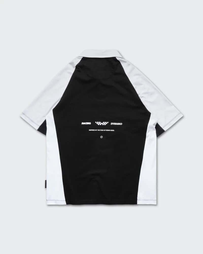 Polo Negro Oversize Fast Lane - miniatura 8
