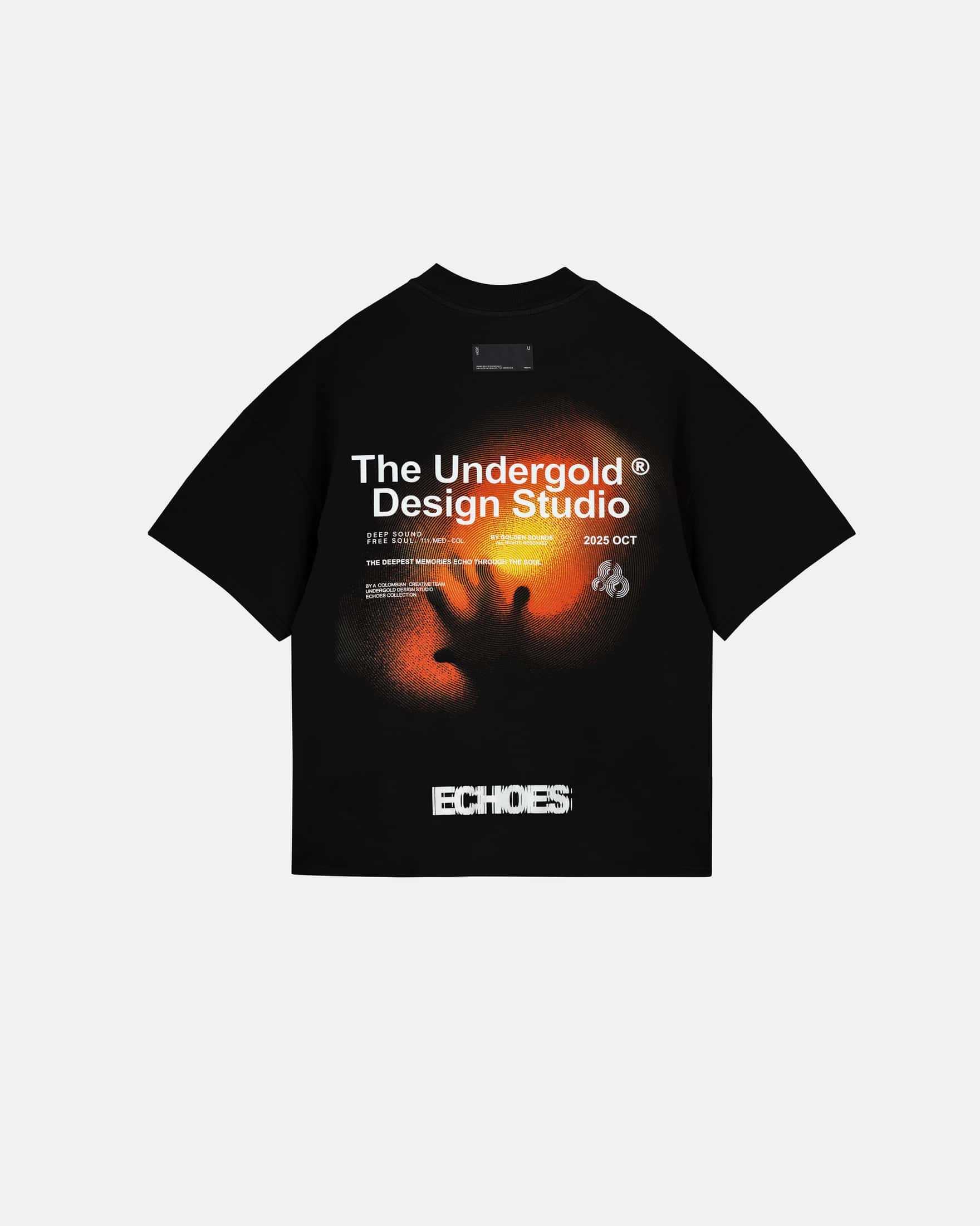 Echoes Pulse Boxy Fit Tshirt Black - miniatura 3