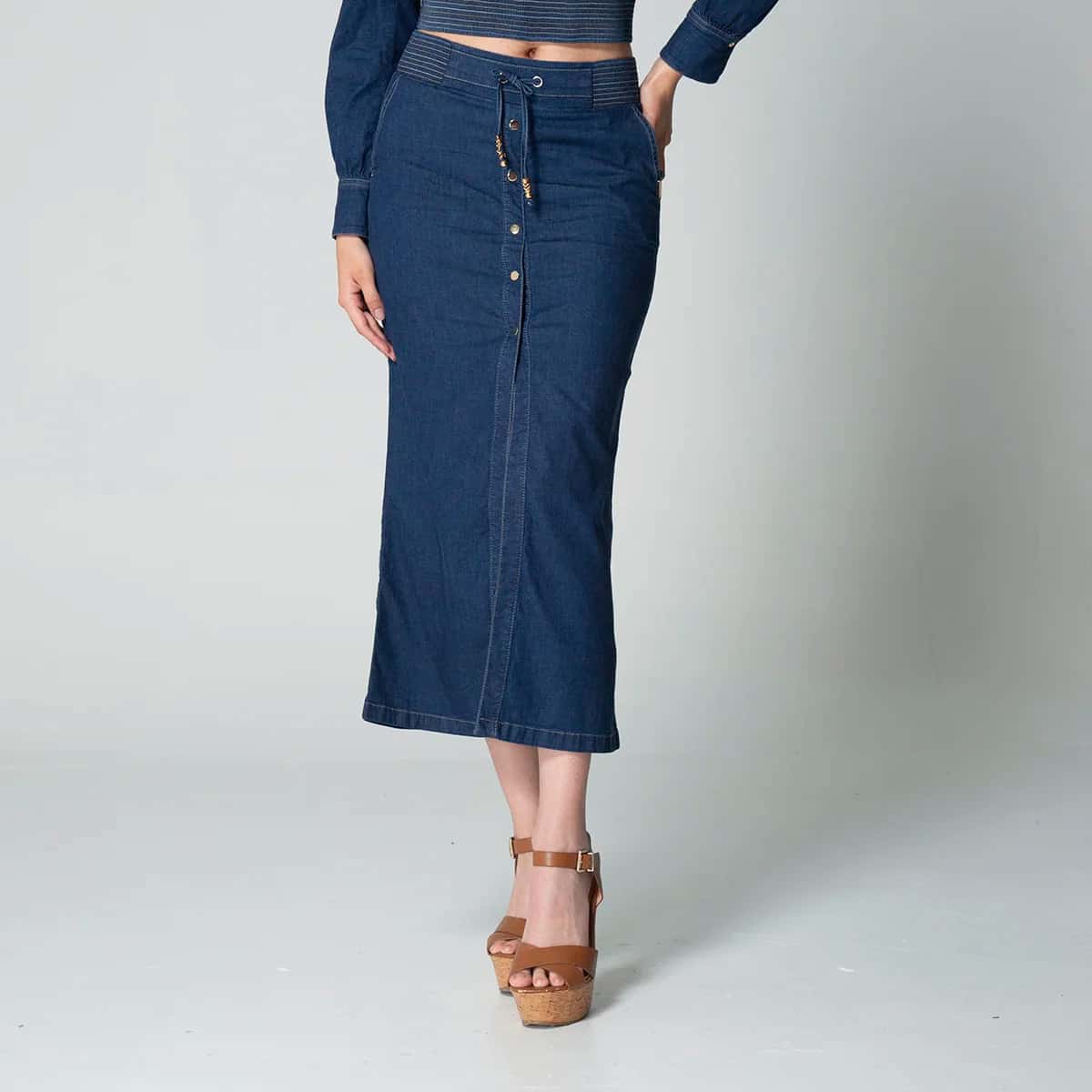 Falda Denim Slim Jari - miniatura 2