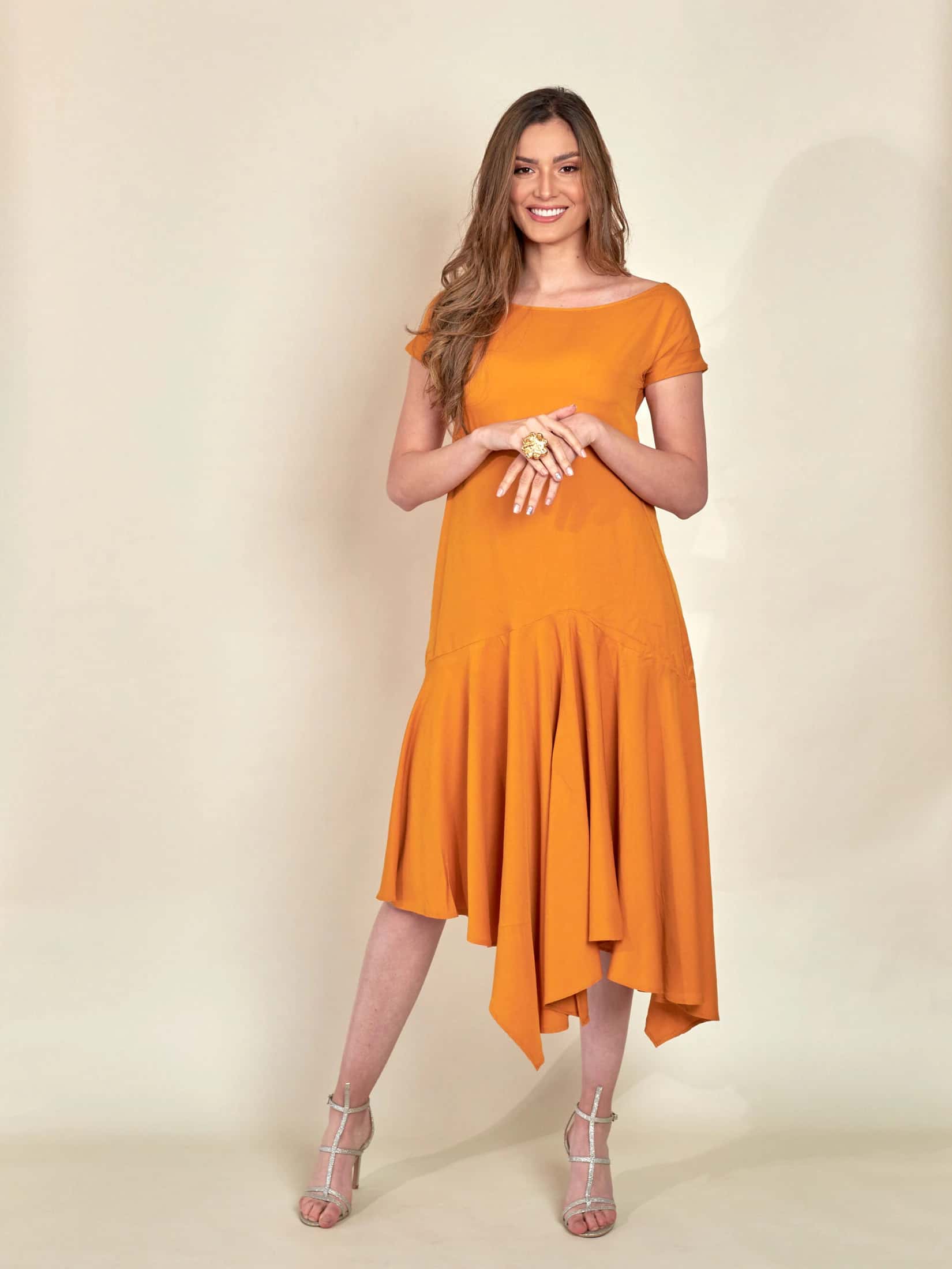 Vestido Nicolasa Amarillo - miniatura 3