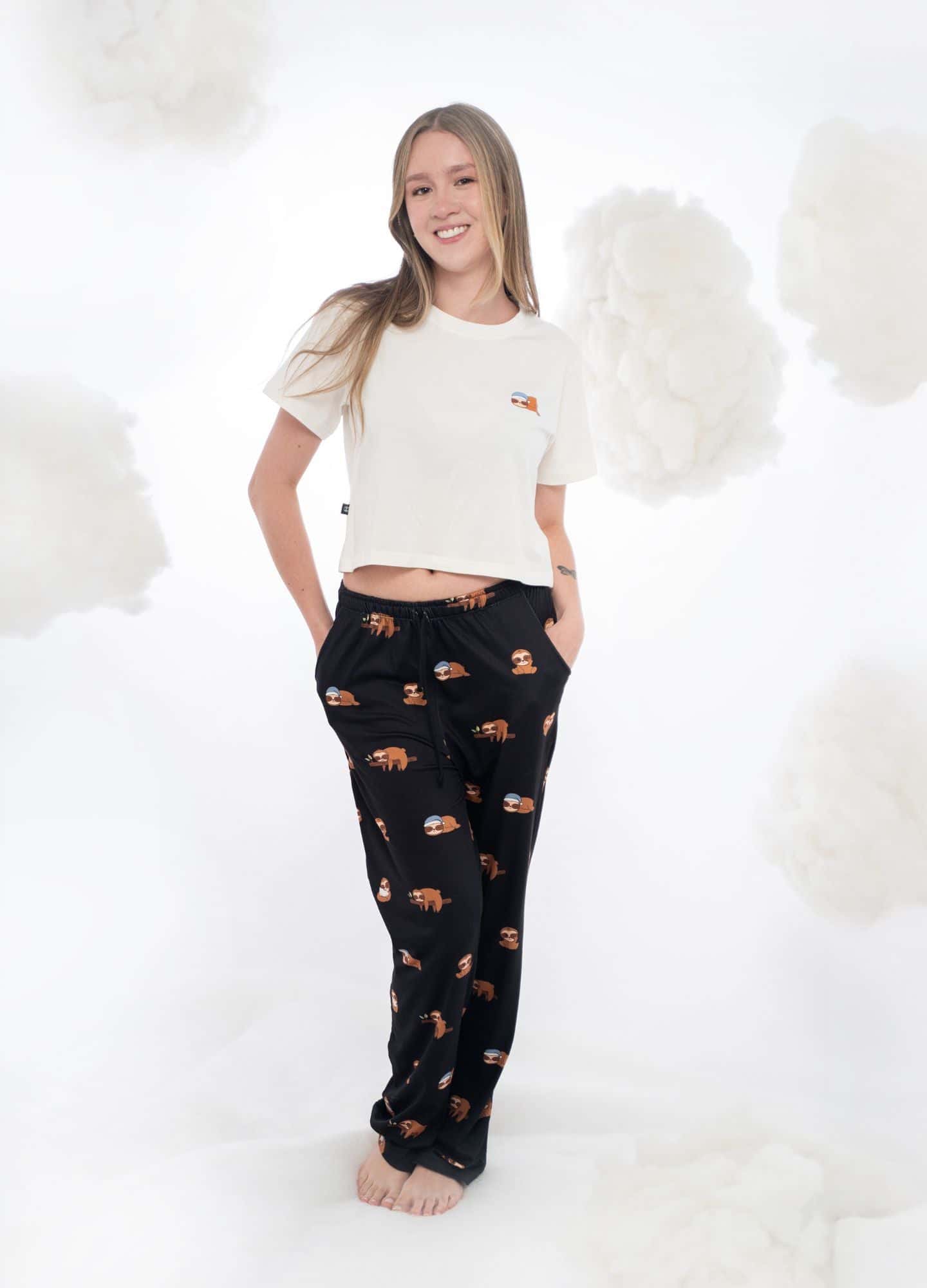 Conjunto Pantalón Perezosos - Negro