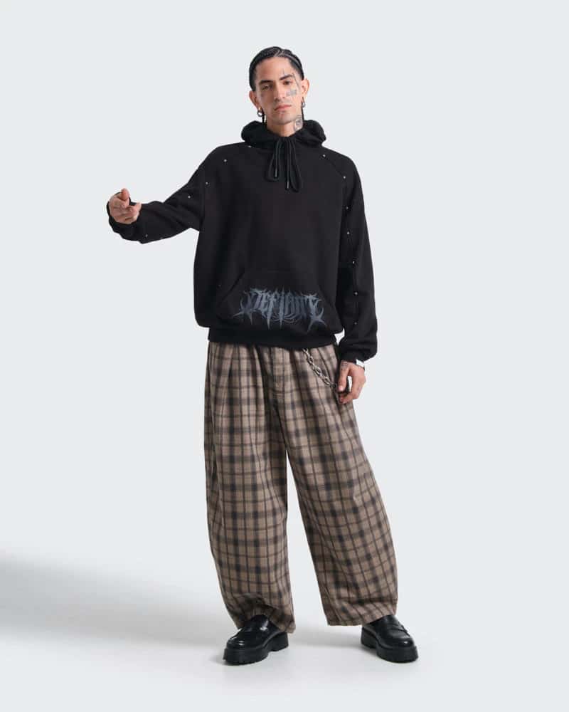 Hoodie Negro Oversize Obsidian - miniatura 7