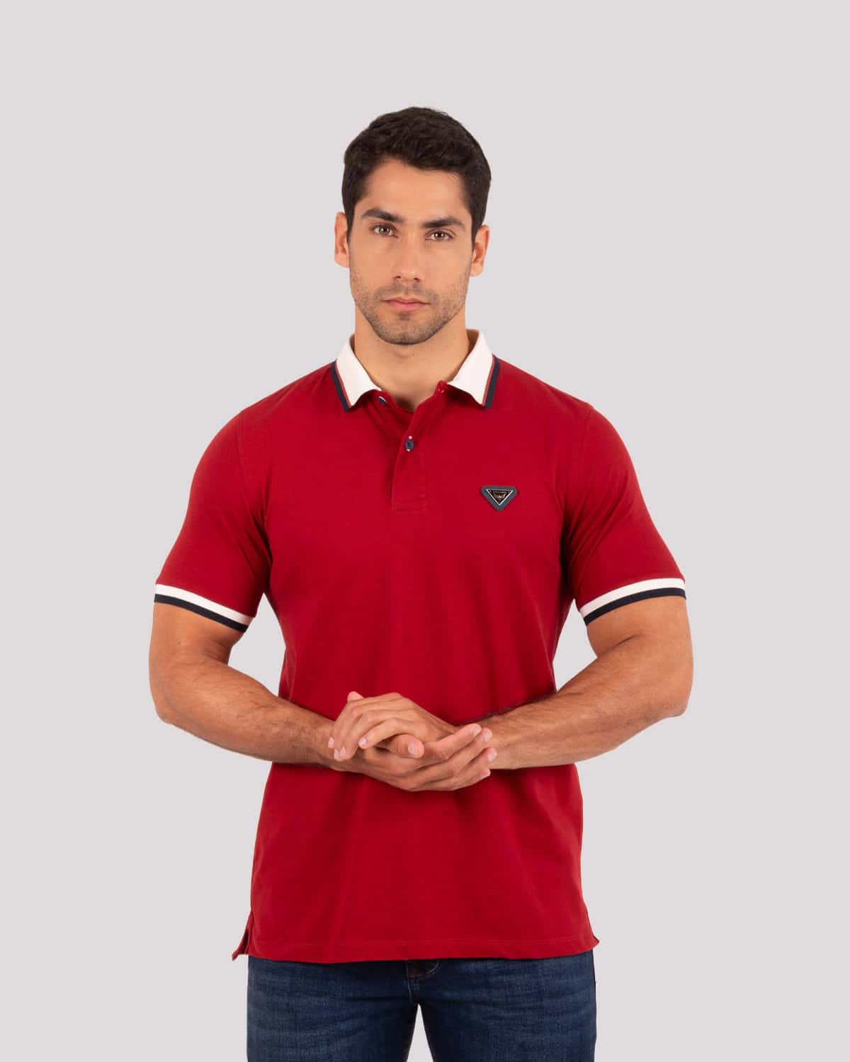 Polo vinotinto para hombre