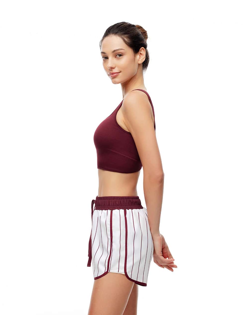 Short deportivo ciclista interno crudo mujer