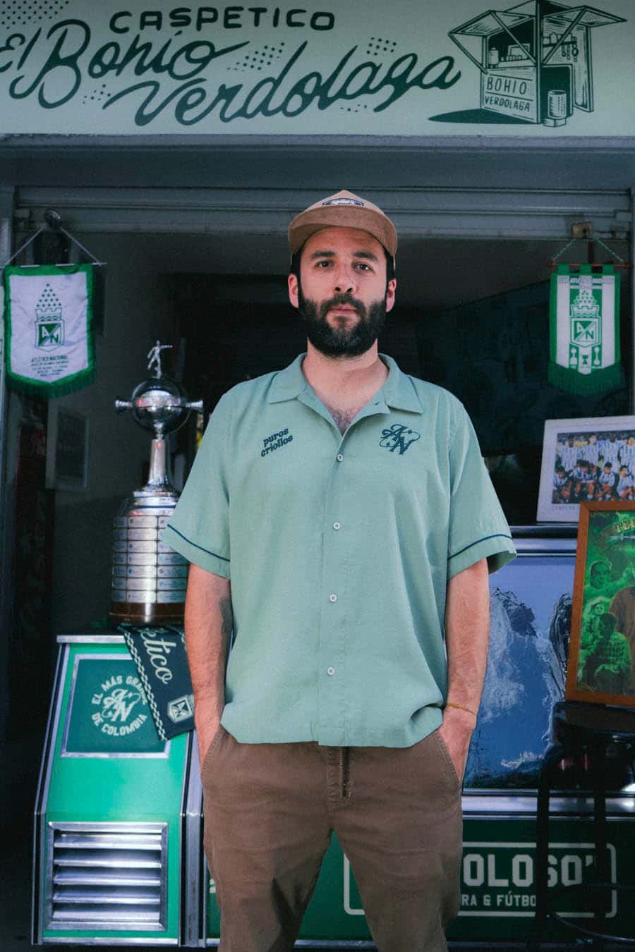 CAMISA VERDE BOTELLA 1989 OH NACIONAL BOHIO