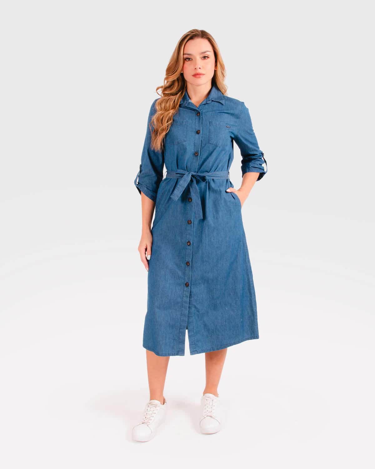 Vestido azul para mujer