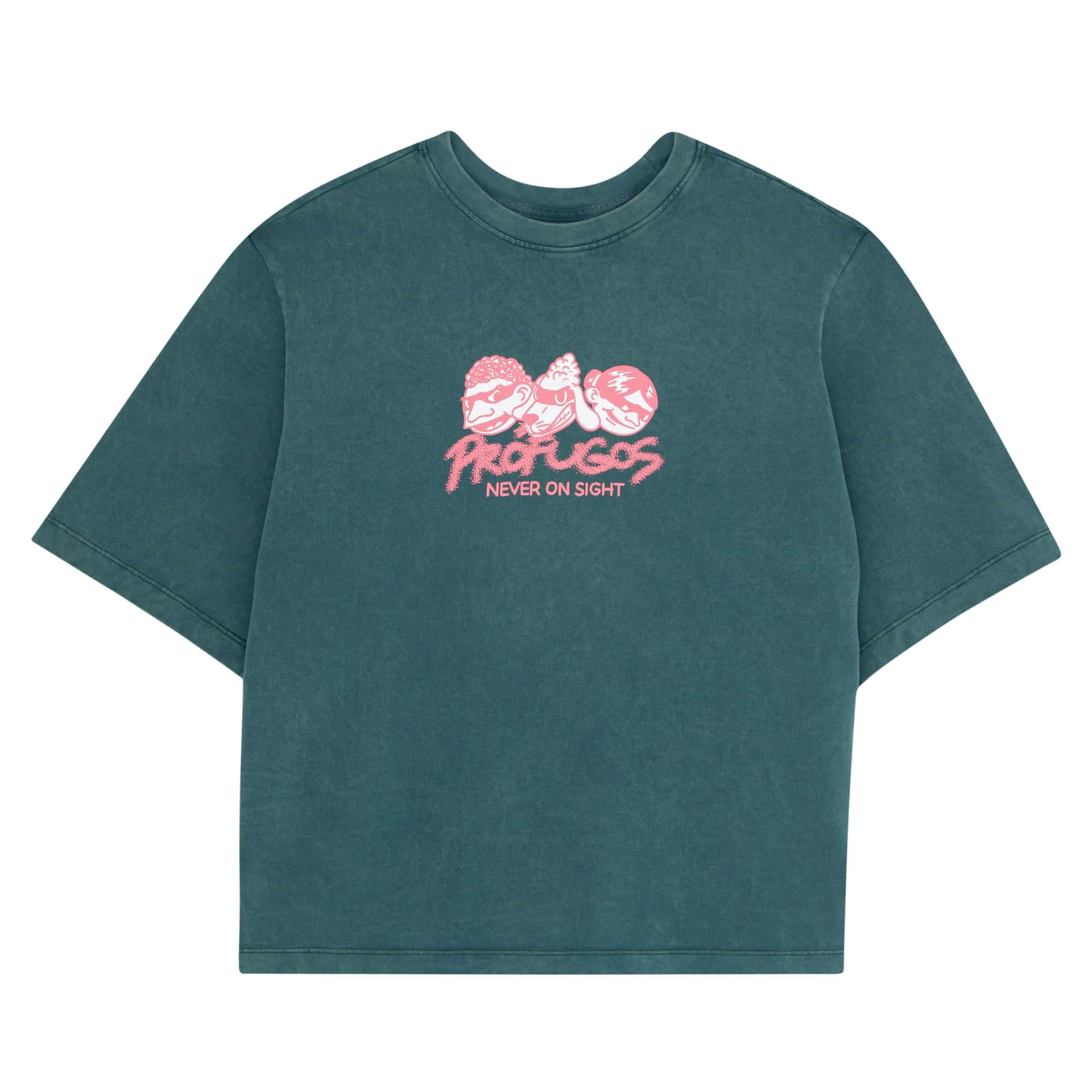 CAMISETA PRÓFUGOS VERDE WASHED