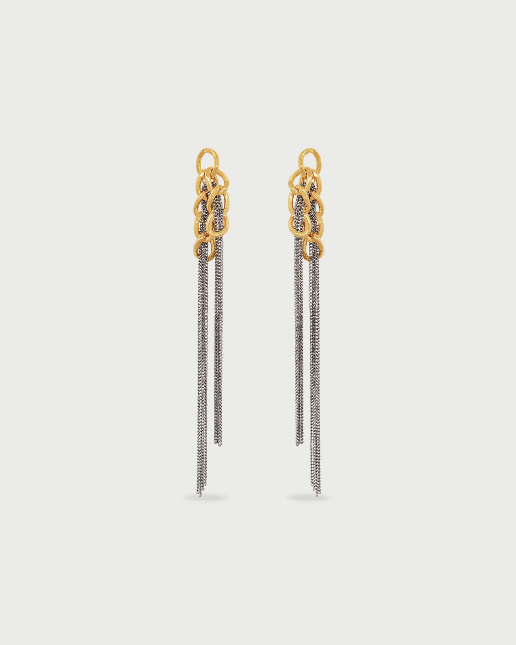 Aretes Largos Cadena - miniatura 2