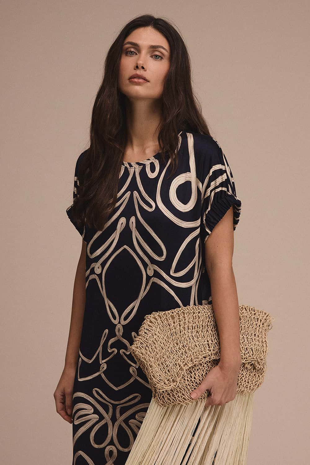 Vestido Rosedal azul Navy - miniatura 3