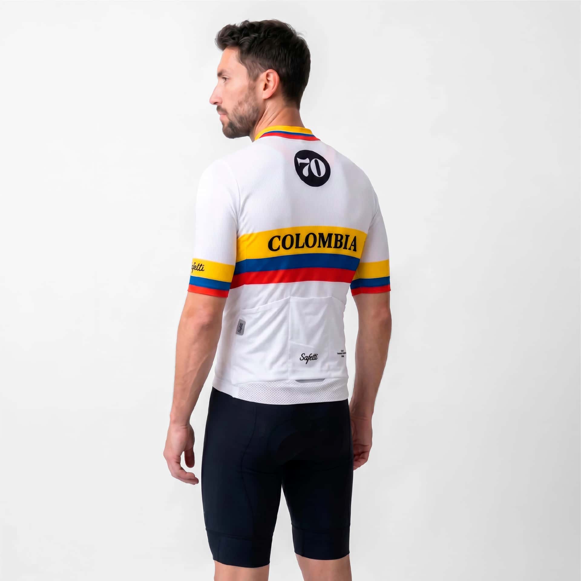 CAMISA CICLISMO MANGA CORTA COLOMBIA COCHISE 70 PARA HOMBRE - miniatura 2