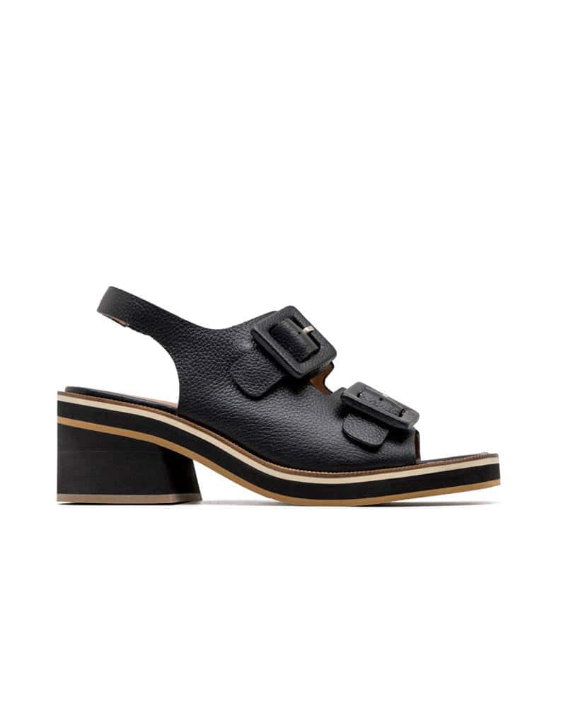 Sandalia plataforma de cuero  REF SDI1724