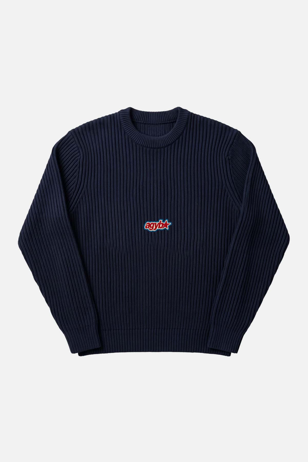 Starry Rib Sweater Navy