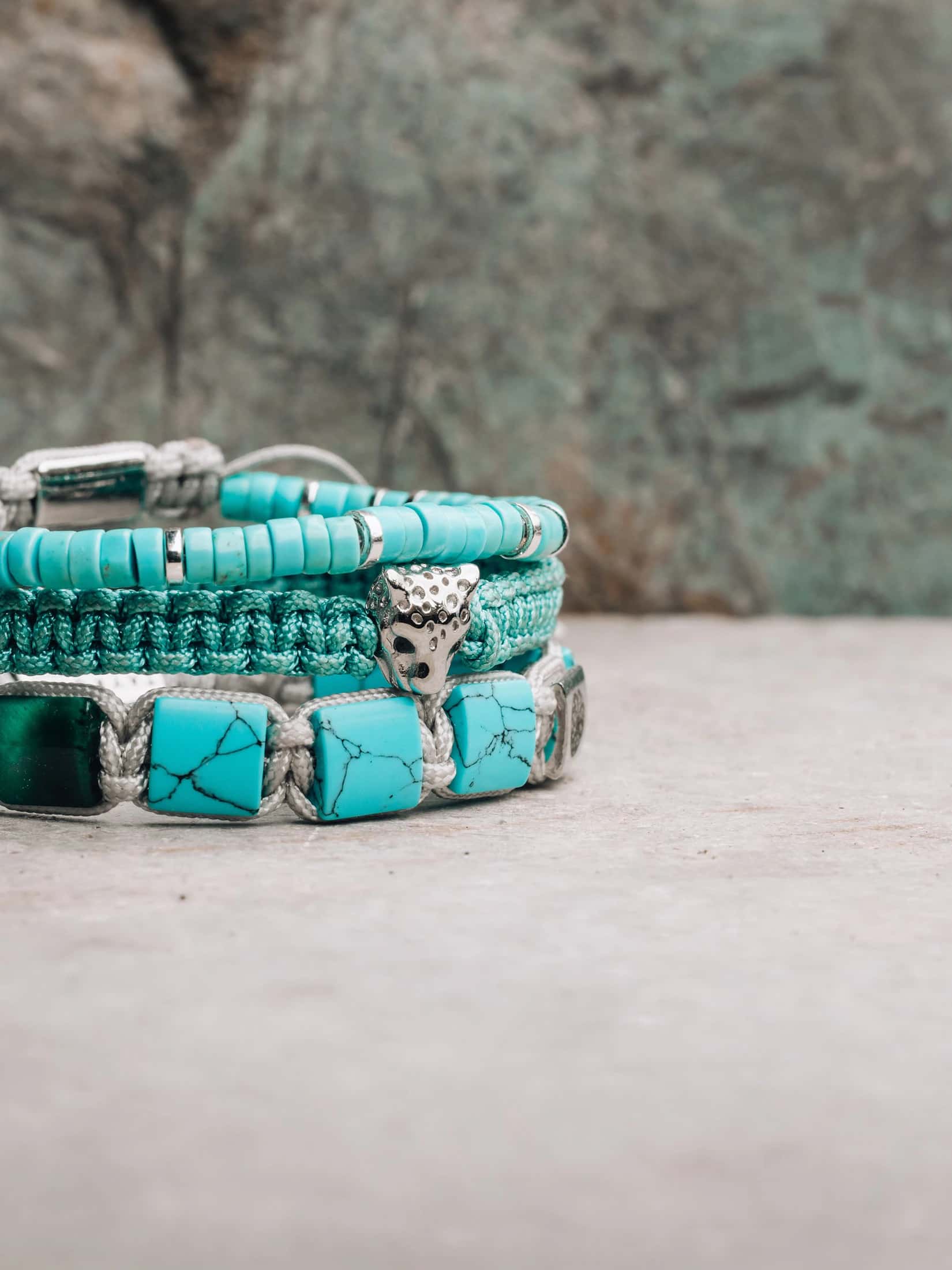 Brazalete Artesano Tigre Turquesa - miniatura 4