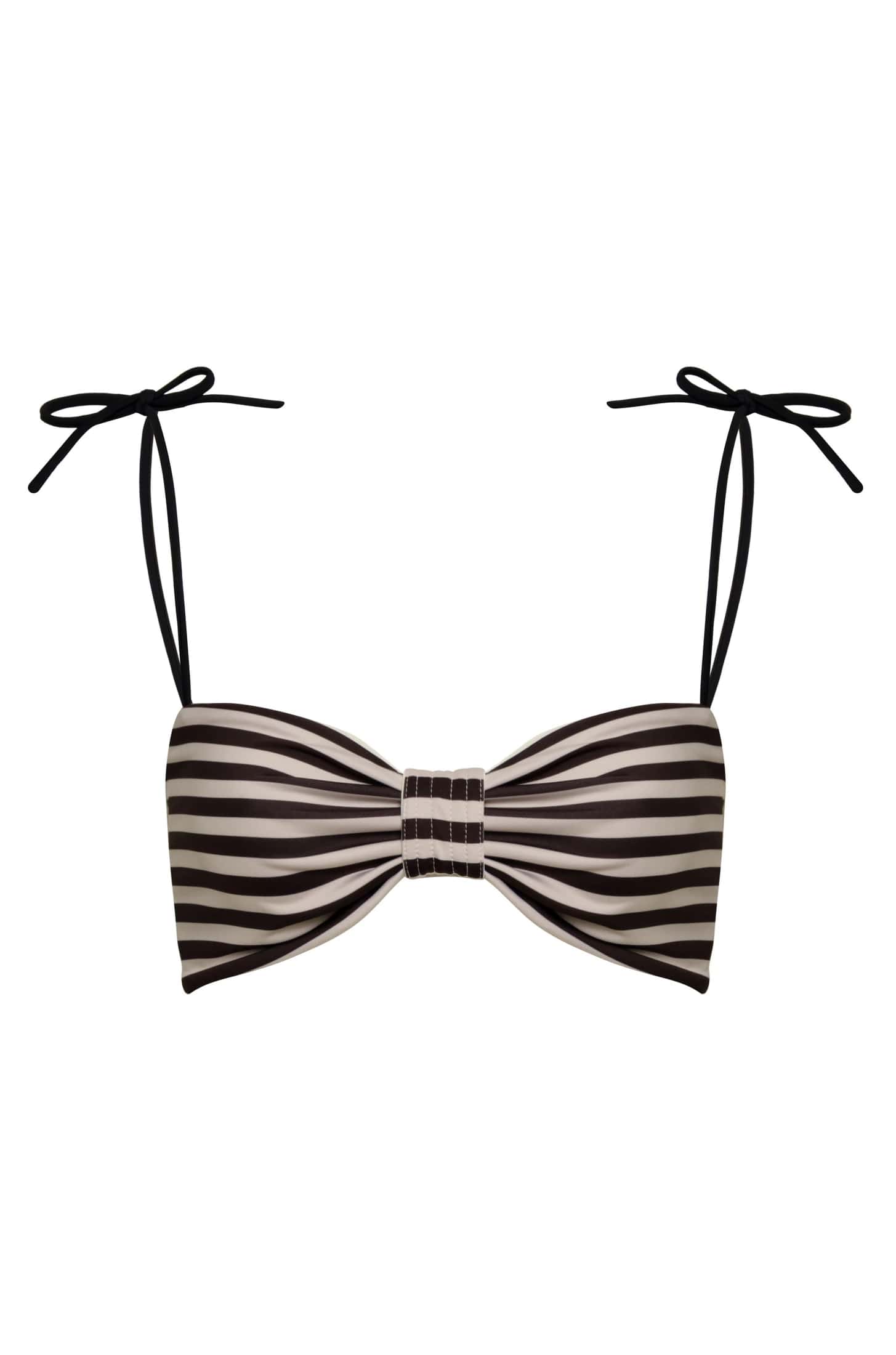 San Miguel Top / Black & White Stripes