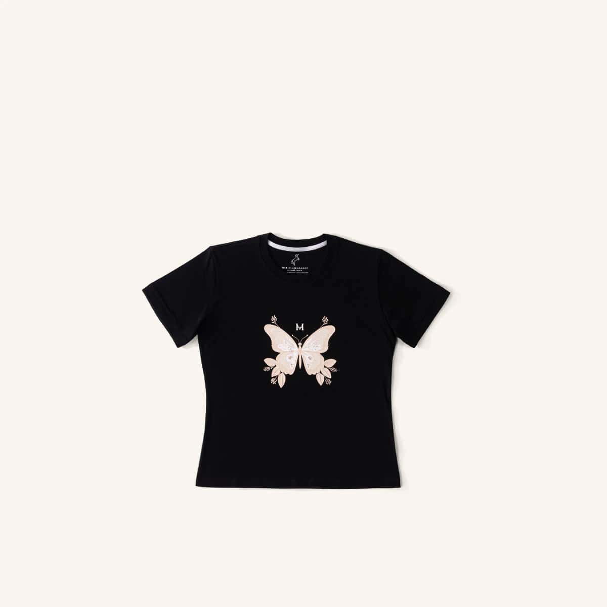 Camiseta Alas Negro Tierra Arriba