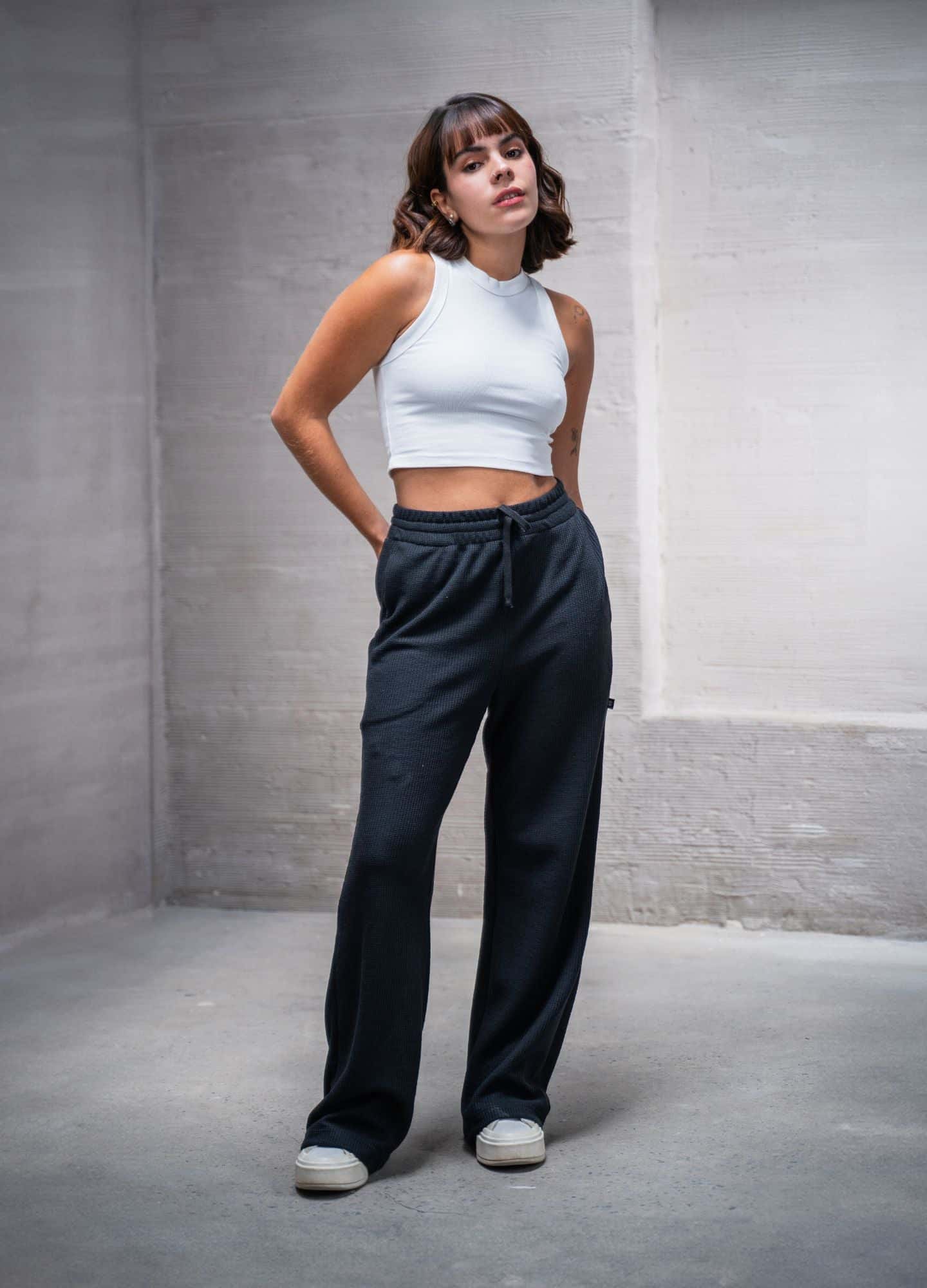 Pantalón Grid - Negro