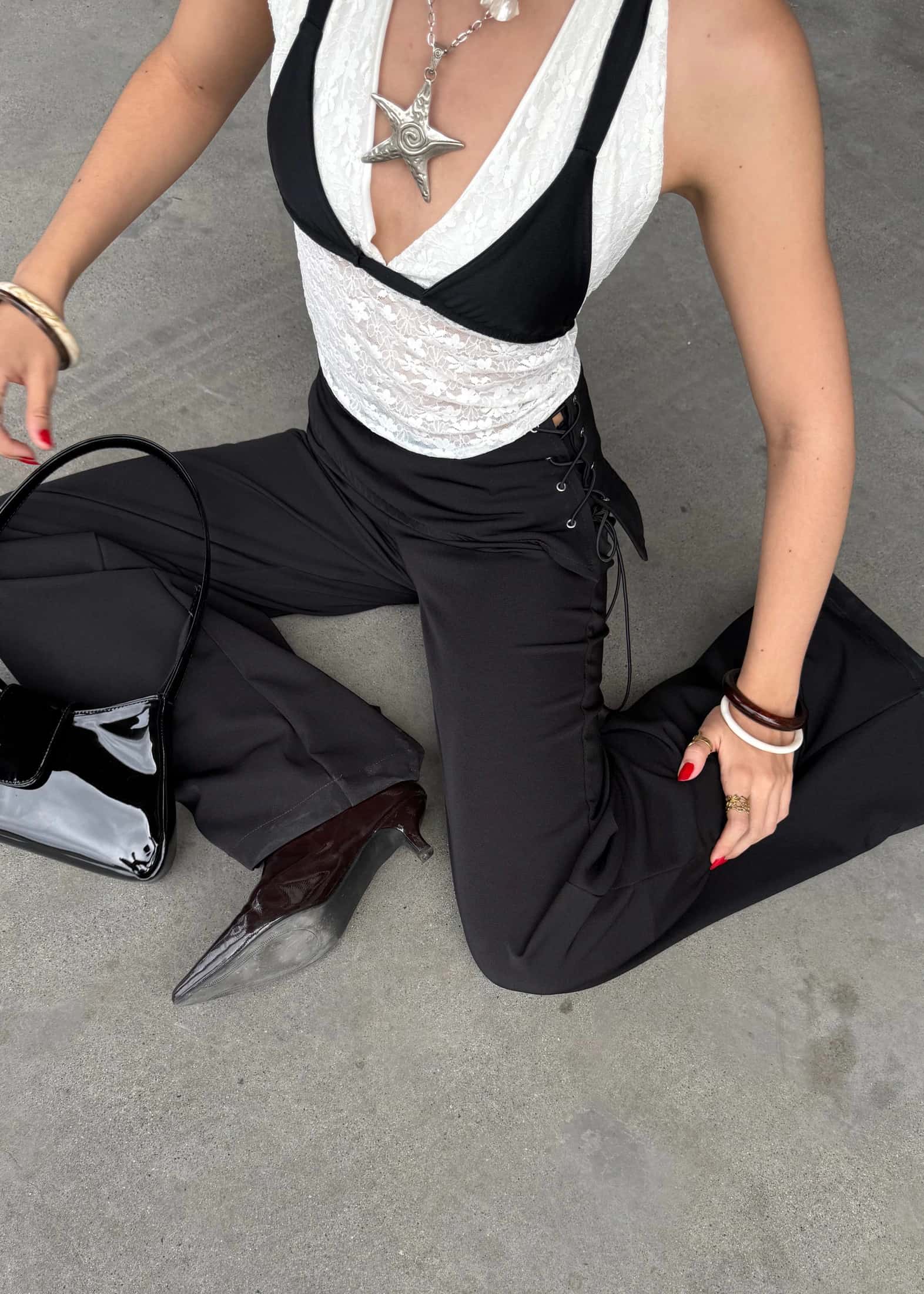 FLOSSIE PANTS NEGRO - miniatura 2