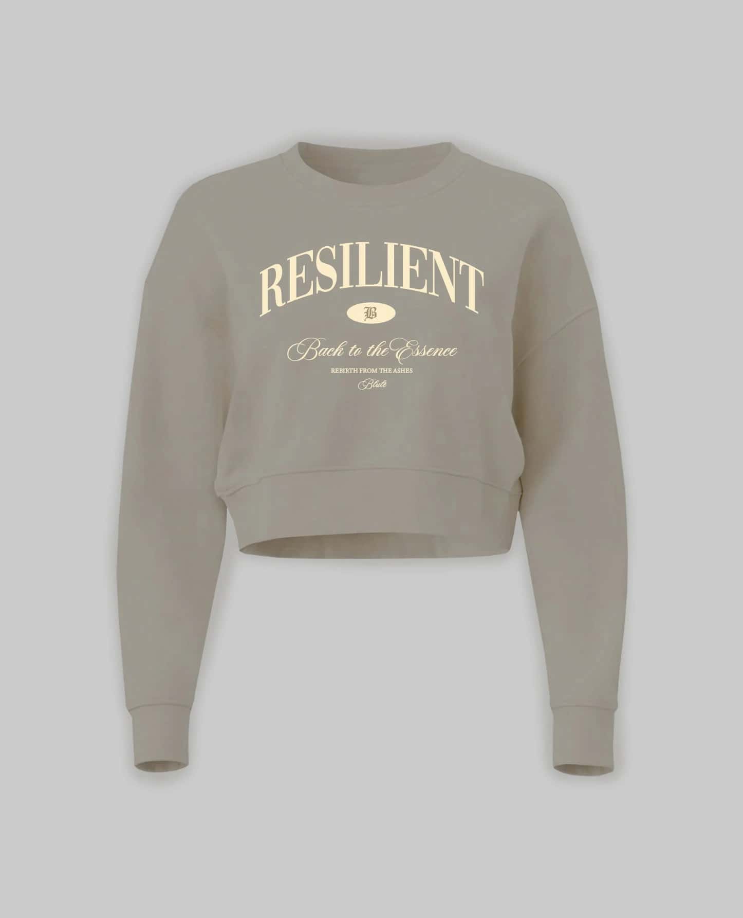 Back to the essence Crewneck Cropped Nude
