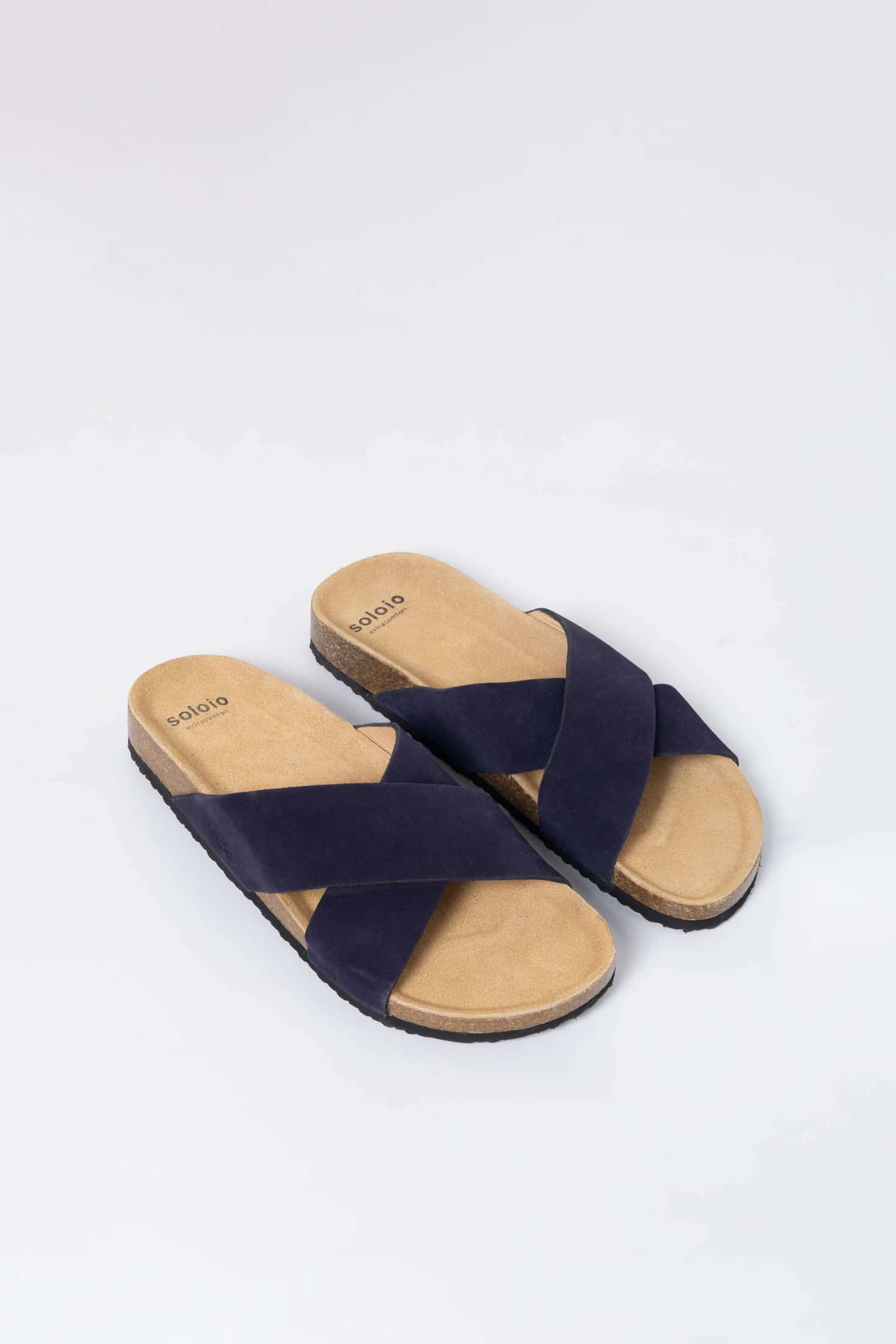 Men's crossed navy sandal
