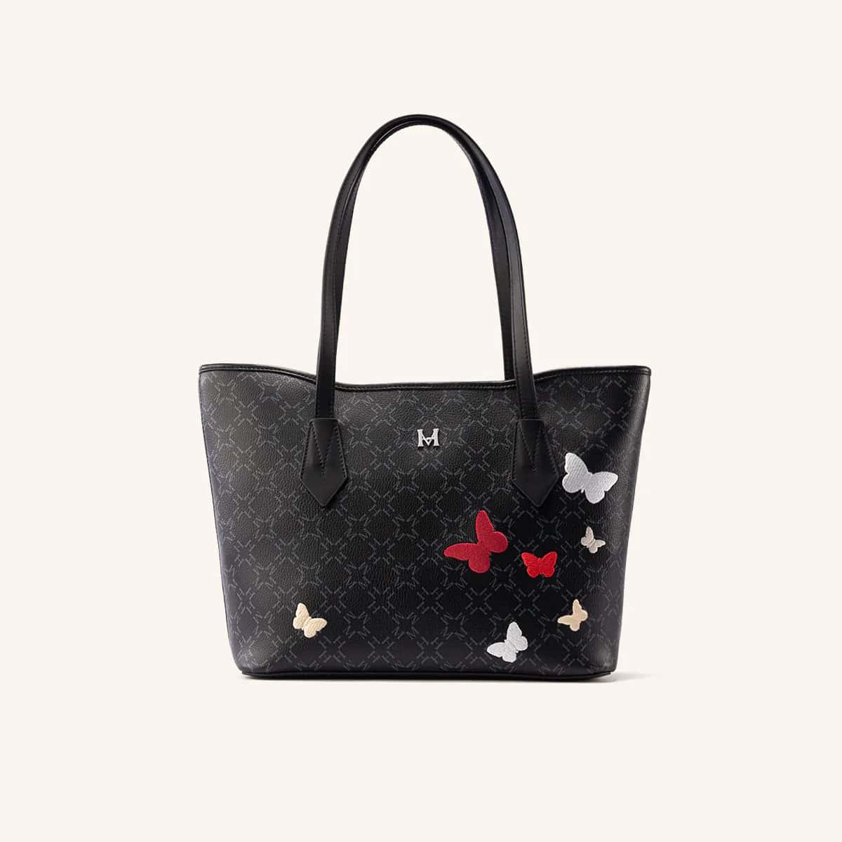 Tote Alas Mediano Negro Primario Mariposas