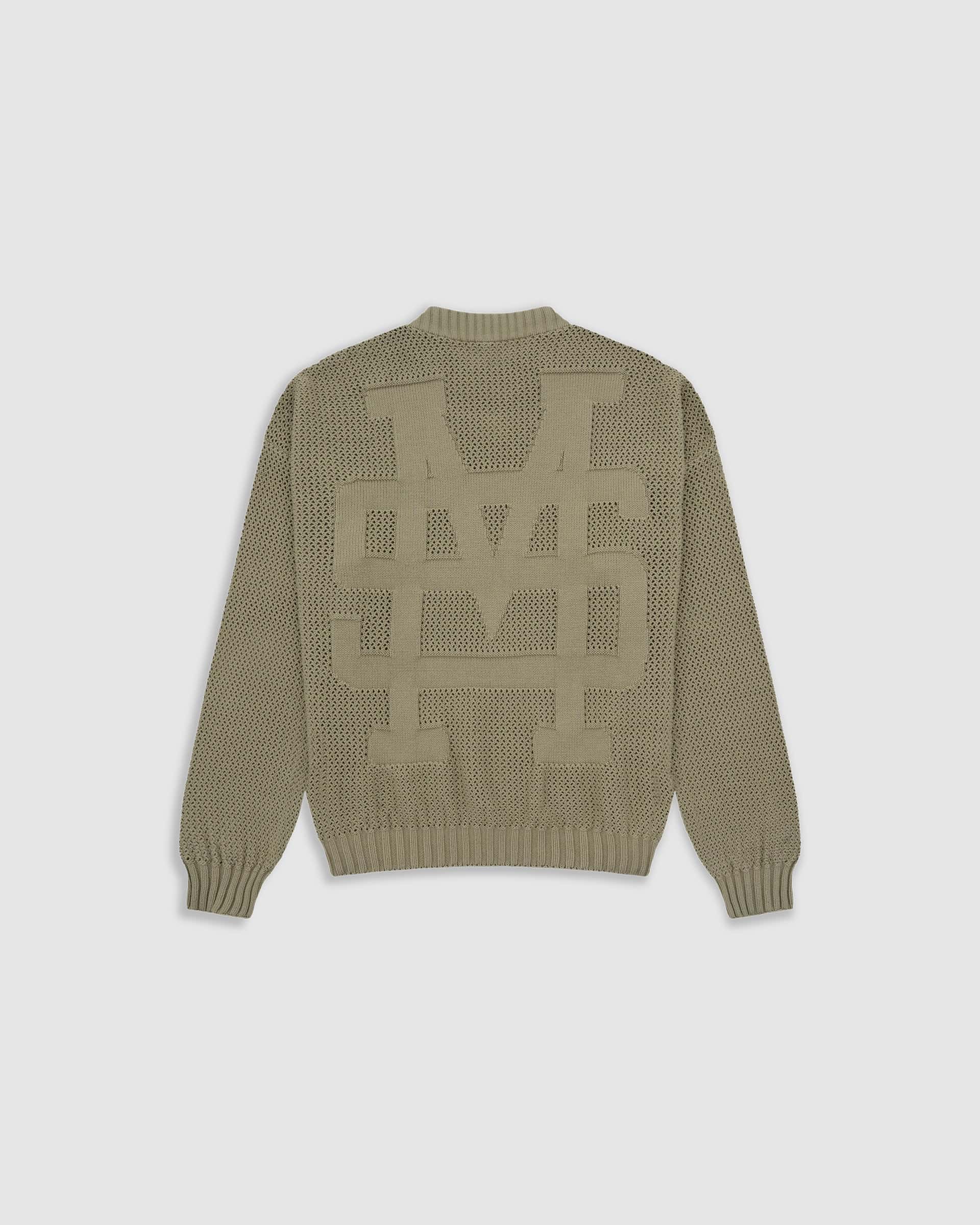 Knit Monogram Sweater - Verde Oliva - miniatura 1