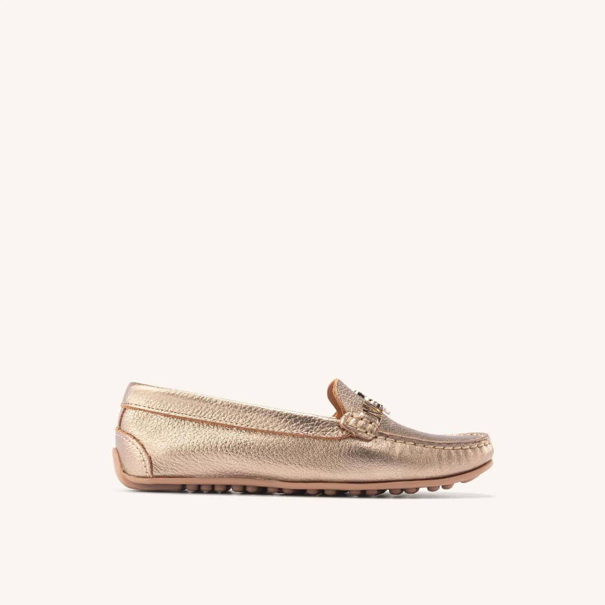 Mocasín Alina Oro MH Mocs